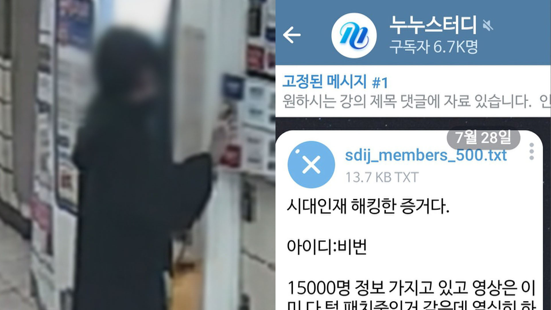 '누누스터디' 정체는 16세 남학생…공갈·해킹으로 구속