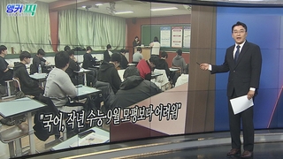 [오늘의 앵커픽] 국어, 작년 수능·9월 모평보다 어려워 外