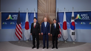 'APEC 첫 참석' 방미 마무리…석달만에 한미일 회동
