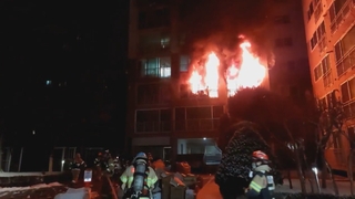 성탄절 새벽 아파트 화재로 2명 사망…자녀 안고 뛰어내렸지만