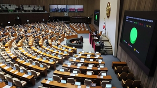 국회 되돌아온 쌍특검법…재의결 시점 공방