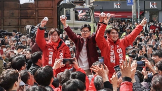 낙동강벨트 찾은 한동훈, 이재명·조국 '쌍끌이' 저격