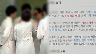 전공의·공보의 색출 논란…'집단행동 동참 명단' 공개 사이트도 등장