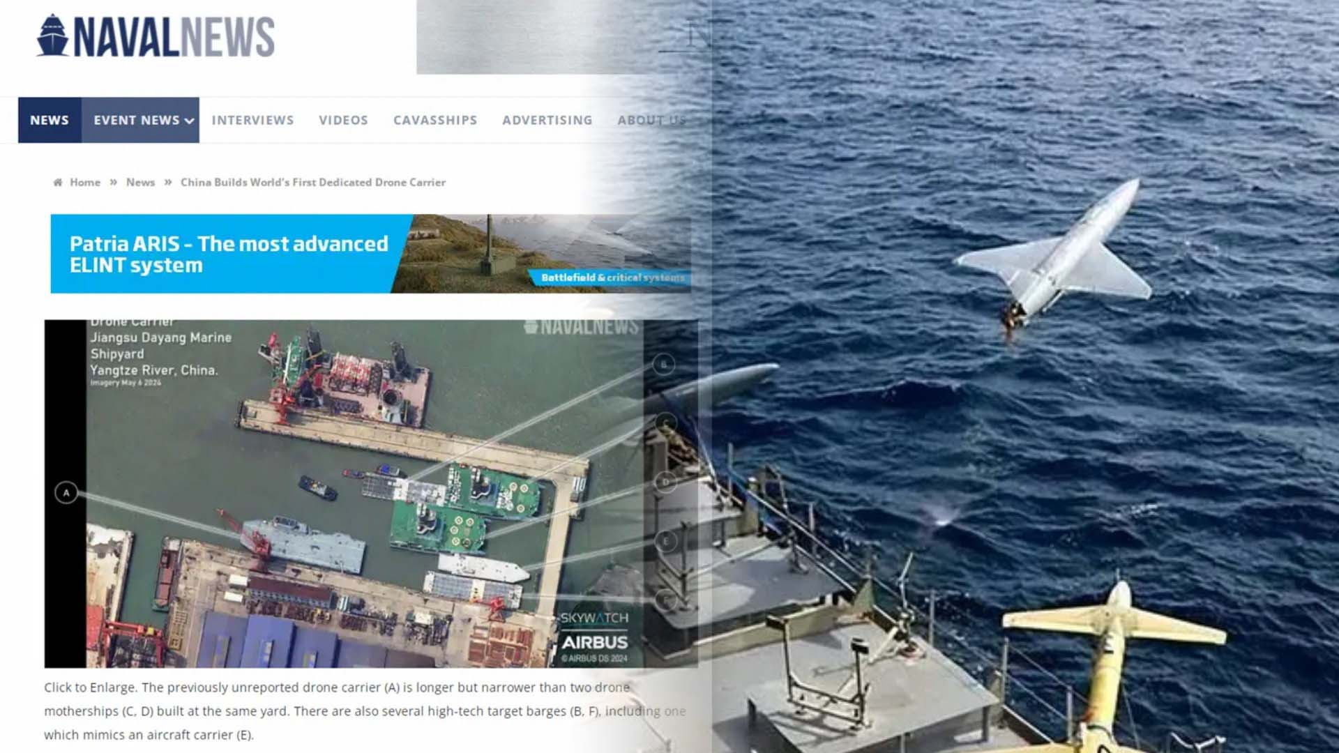 "중국, 네번째 항모 건조…세계 첫 '드론 항모' 가능성"