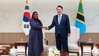 한-탄자니아 오찬 회담…"경제동반자협정 협상 개시"