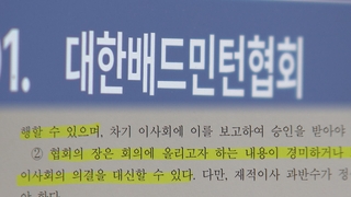 '협회장 라인'이 셀프 조사?…배드민턴협회 내부도 반발