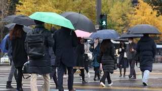 전국 곳곳 약한 비…그치고 찬 바람 불며 기온 뚝