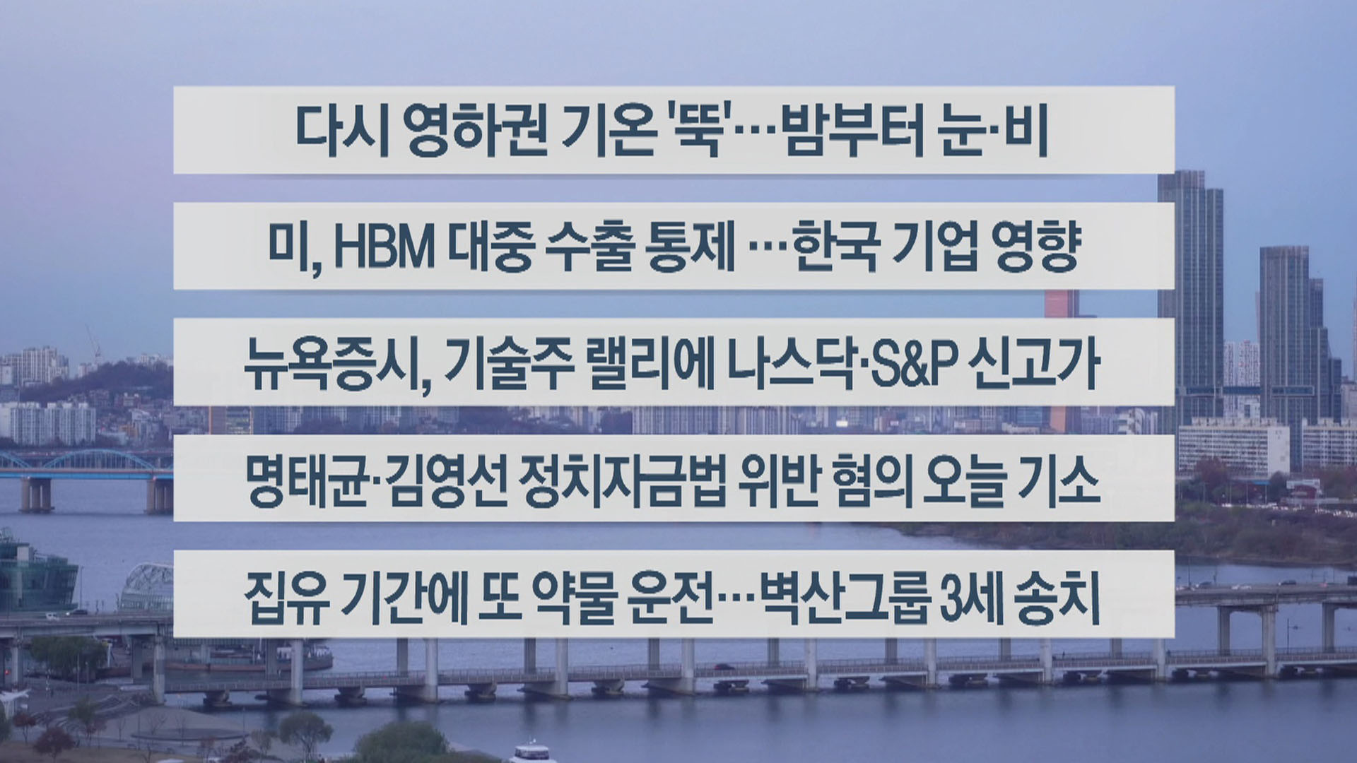 [이시각헤드라인] 12월 3일 라이브투데이1부