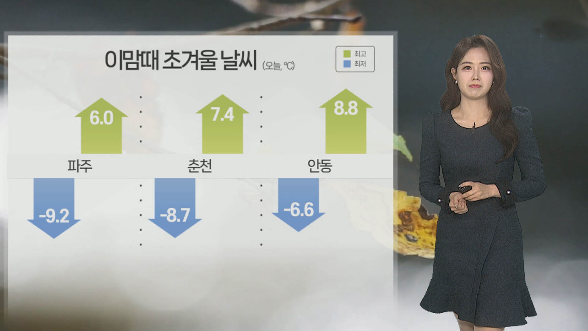 [날씨] 내일도 큰 추위 없어…강원 산지 최대 10㎝ 눈