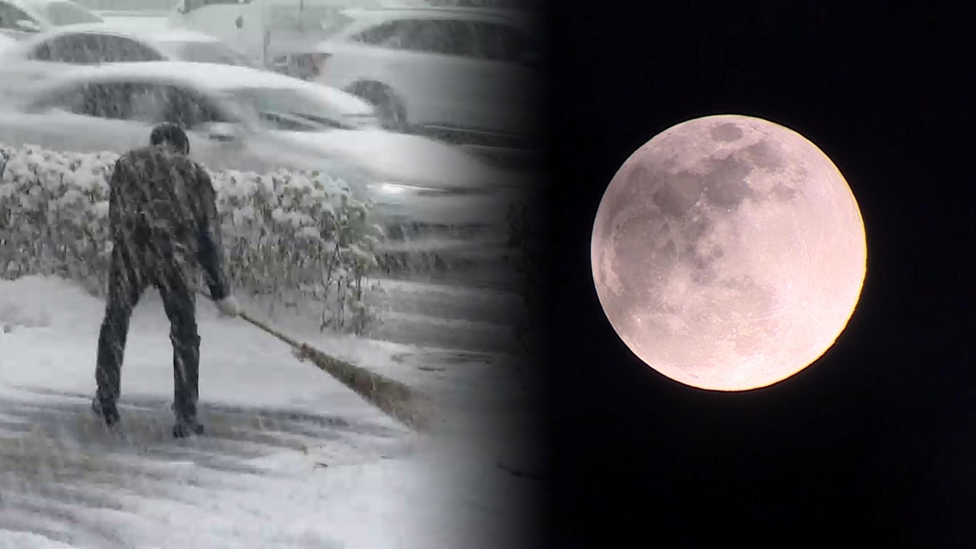 정월대보름 곳곳 함박눈…빙판길 사고 조심