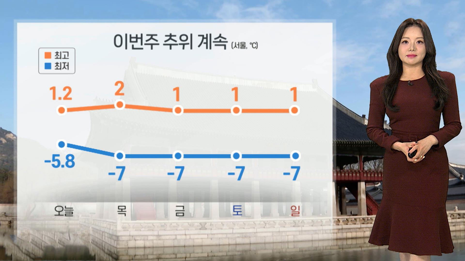 [온라인카지노 슬롯] 이번 주 내내 막바지 <em class='find'추위</em 이어져…대기 건조 '불조심'