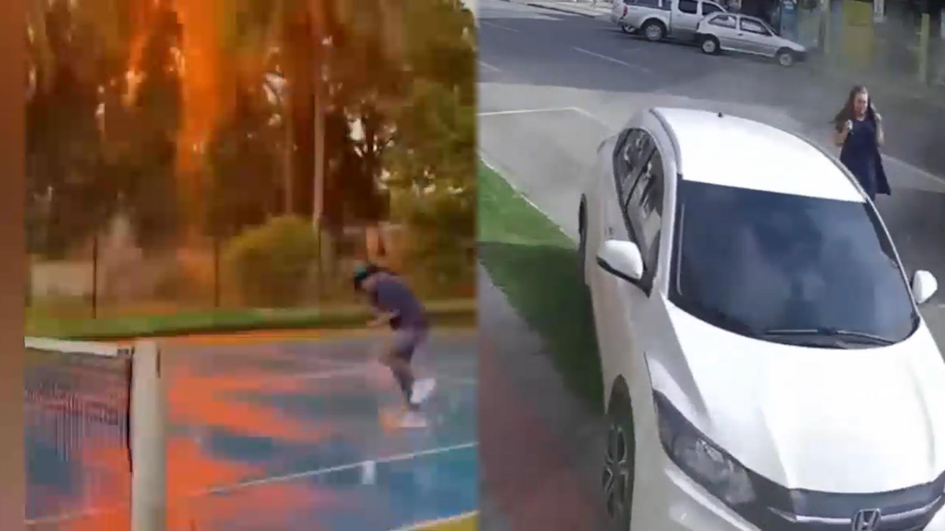 [지구촌톡톡] 하마터면…테니스 코트 바로 옆에 벼락 ‘쾅’