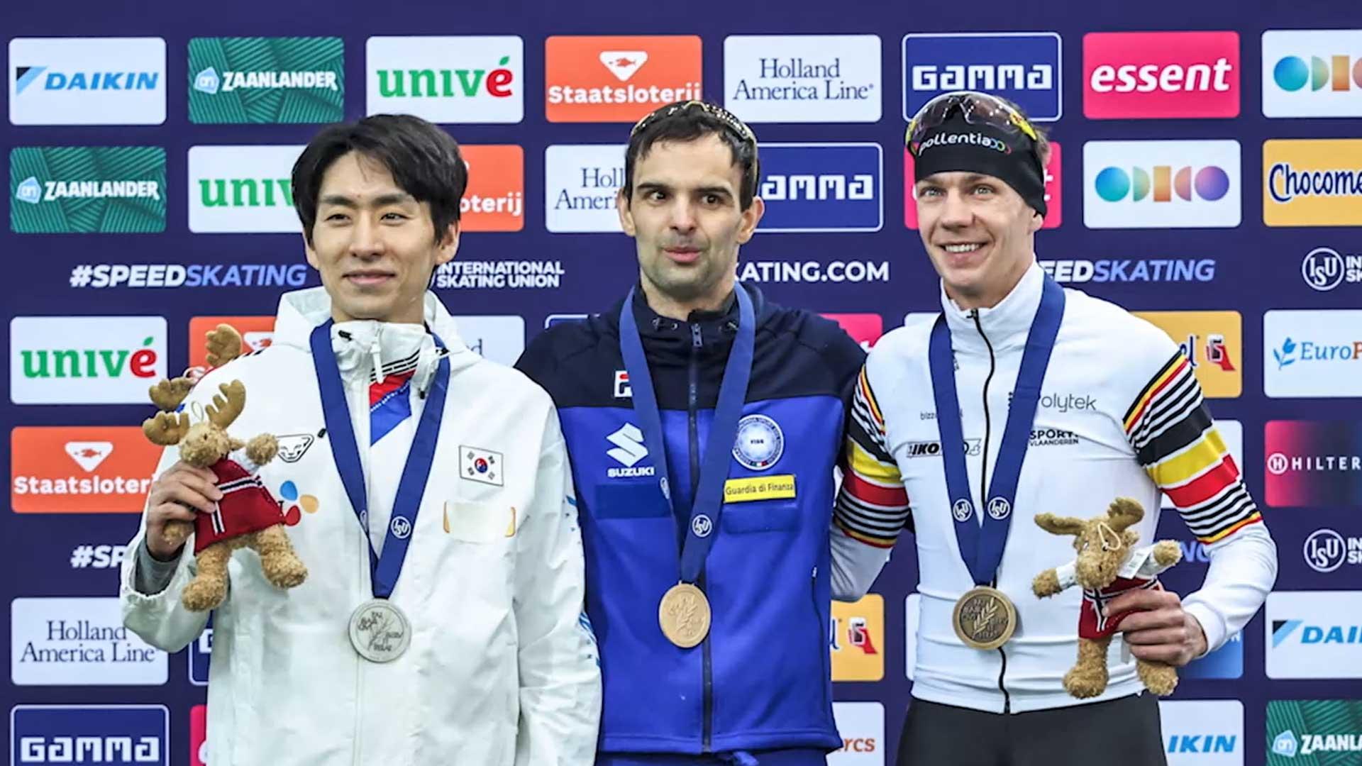 '전설' 이승훈, 세계선수권 매스스타트 은메달 획득