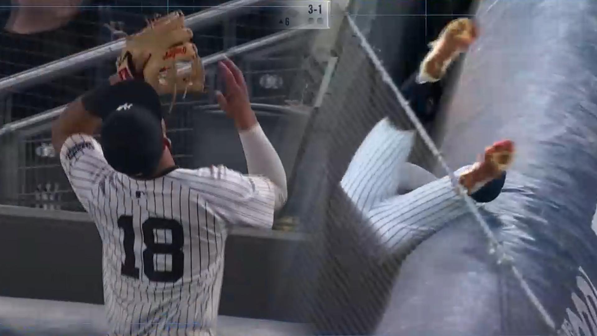 [오늘의영상] '이 한 몸 던져'…곡예야? 수비야?