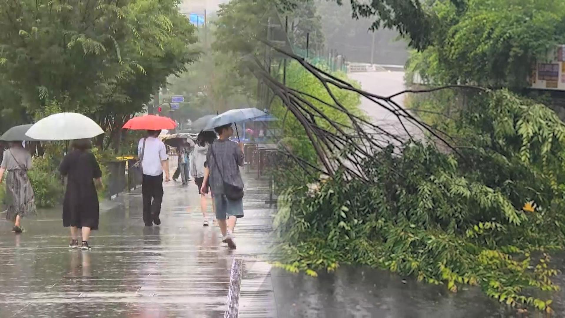 수도권·강원 호우특보…중대본 1단계 가동