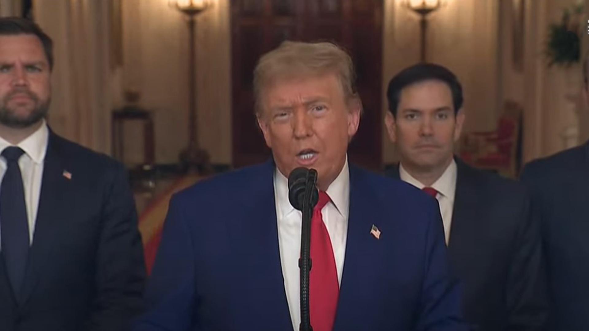 [현장연결] 트럼프, <em class='find'대국민온라인카지노 불법 벳무브</em "성공적 군사작전...이란 시설 완전 파괴돼"