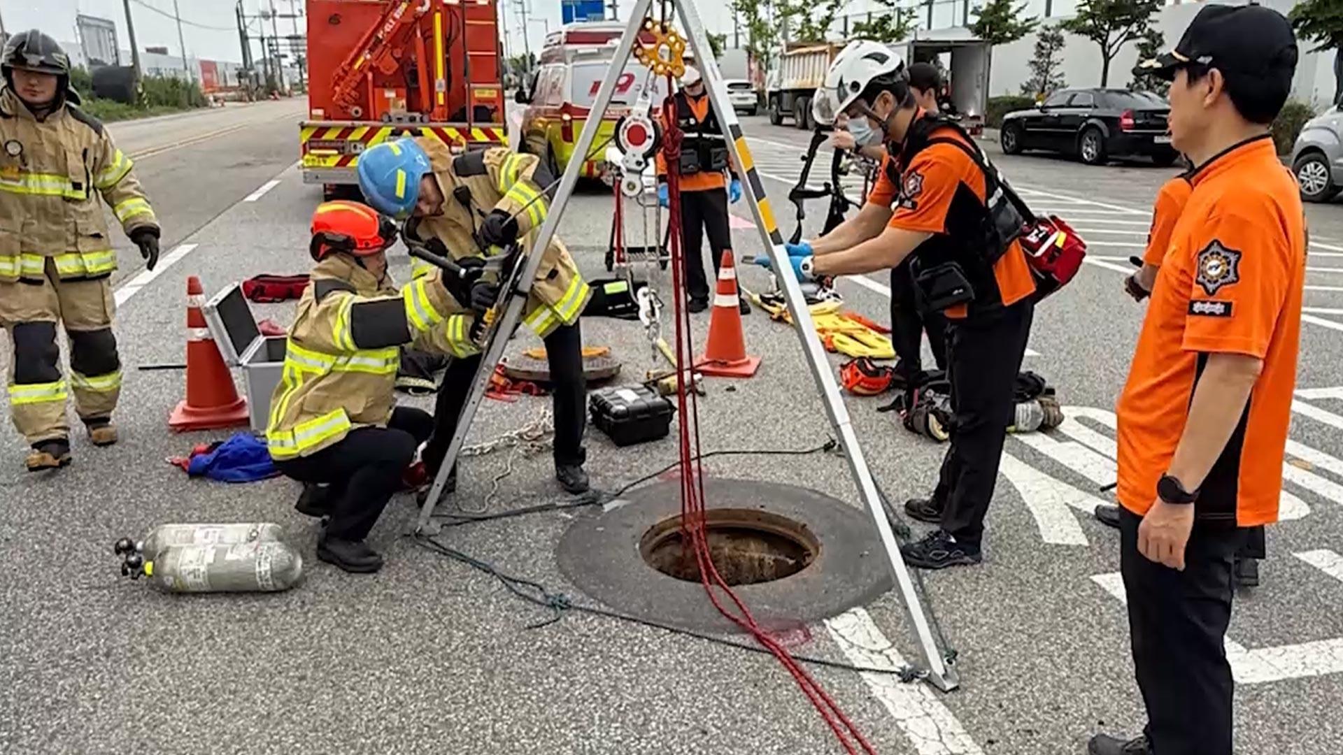맨홀서 실종된 하청업체 근로자…하루 만에 숨진 채 발견