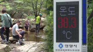 38도 폭염에 산으로 물로…"야외활동 자제해야"