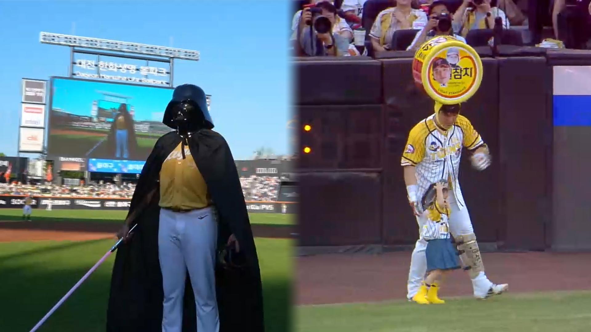 다스베이더에 참치캔까지…만원 관중 속 흥겨운 잔치 '올스타전'