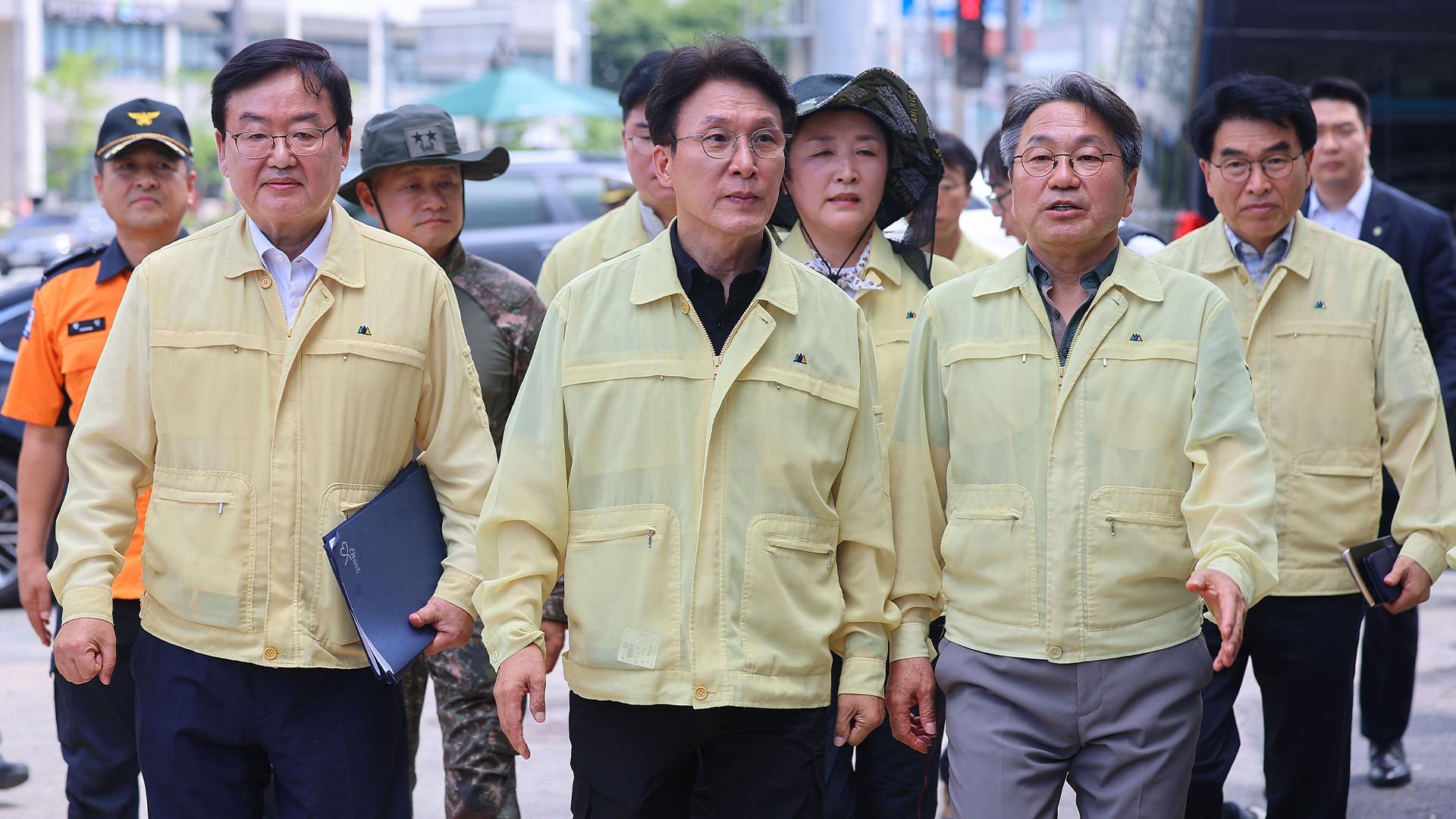 김 총리, 광주 '호우 피해' 현장점검…"뼈아프게 되돌아볼 것"