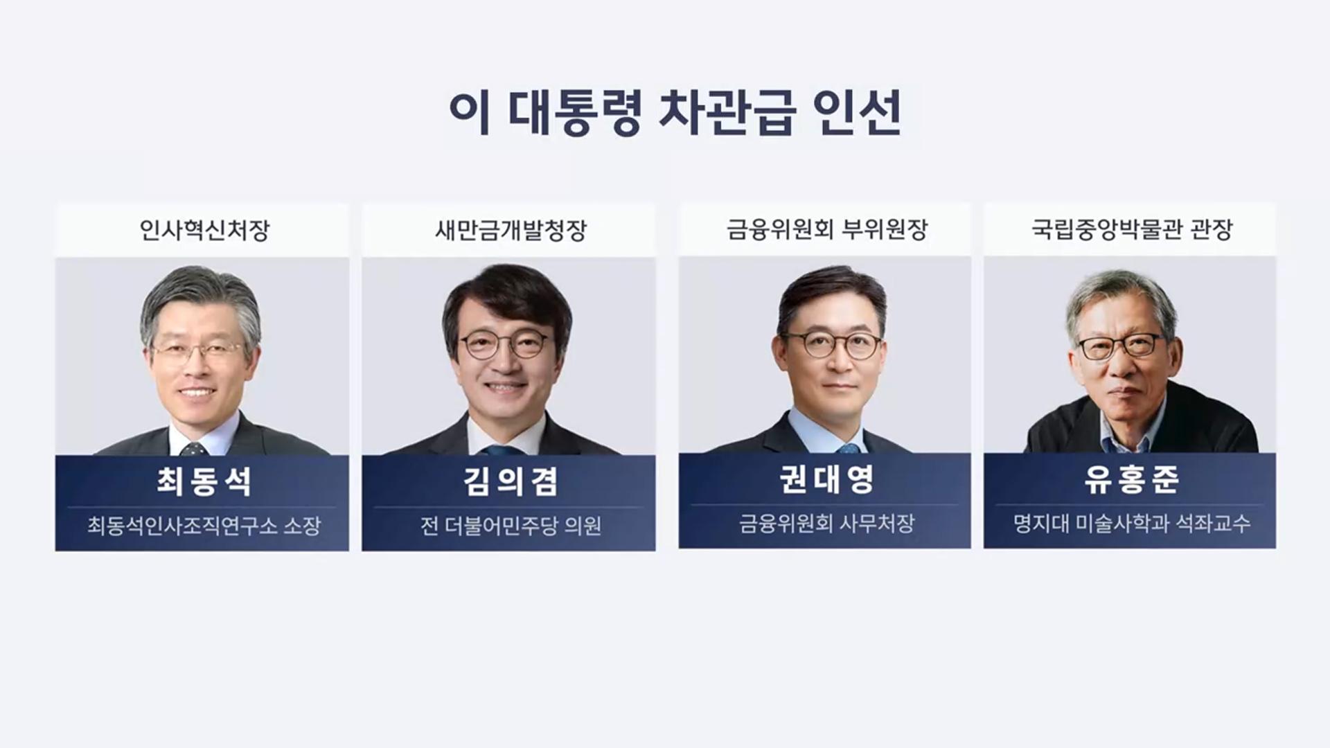 이 대통령, 차관급 추가 인선…새만금개발청장에 김의겸