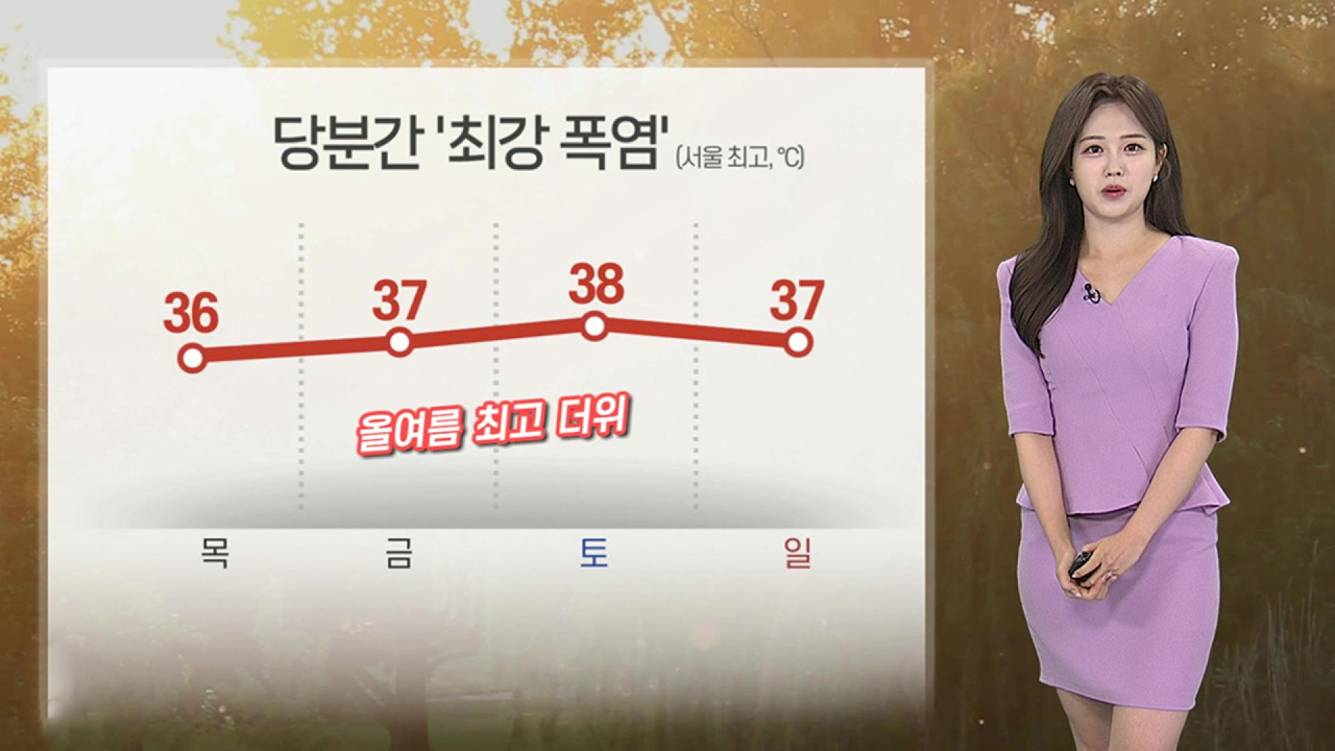 [날씨] 서울 '폭염경보' 발령…주말도 극한 폭염 이어져