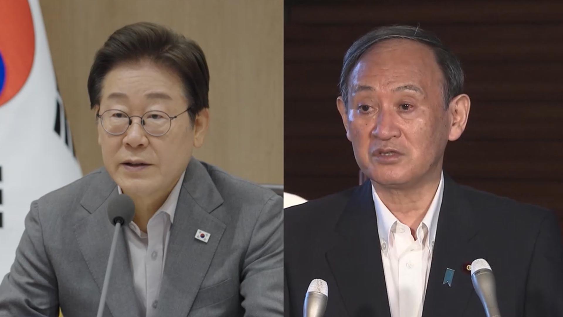 이 대통령, 스가 전 총리 만난다…일본 고위 인사 첫 방한