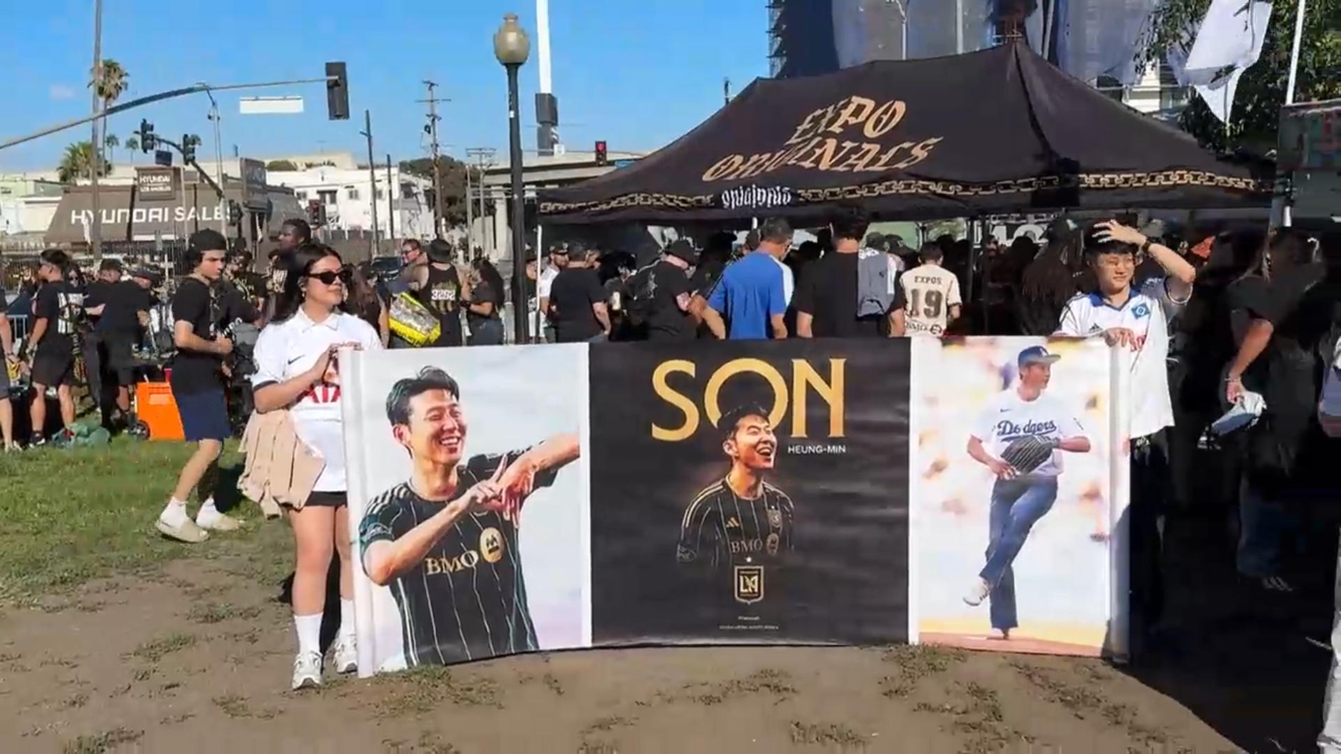 손흥민, 잠시 후 홈 데뷔…팬들 한 목소리 "LA 와주어 고맙습니다!"