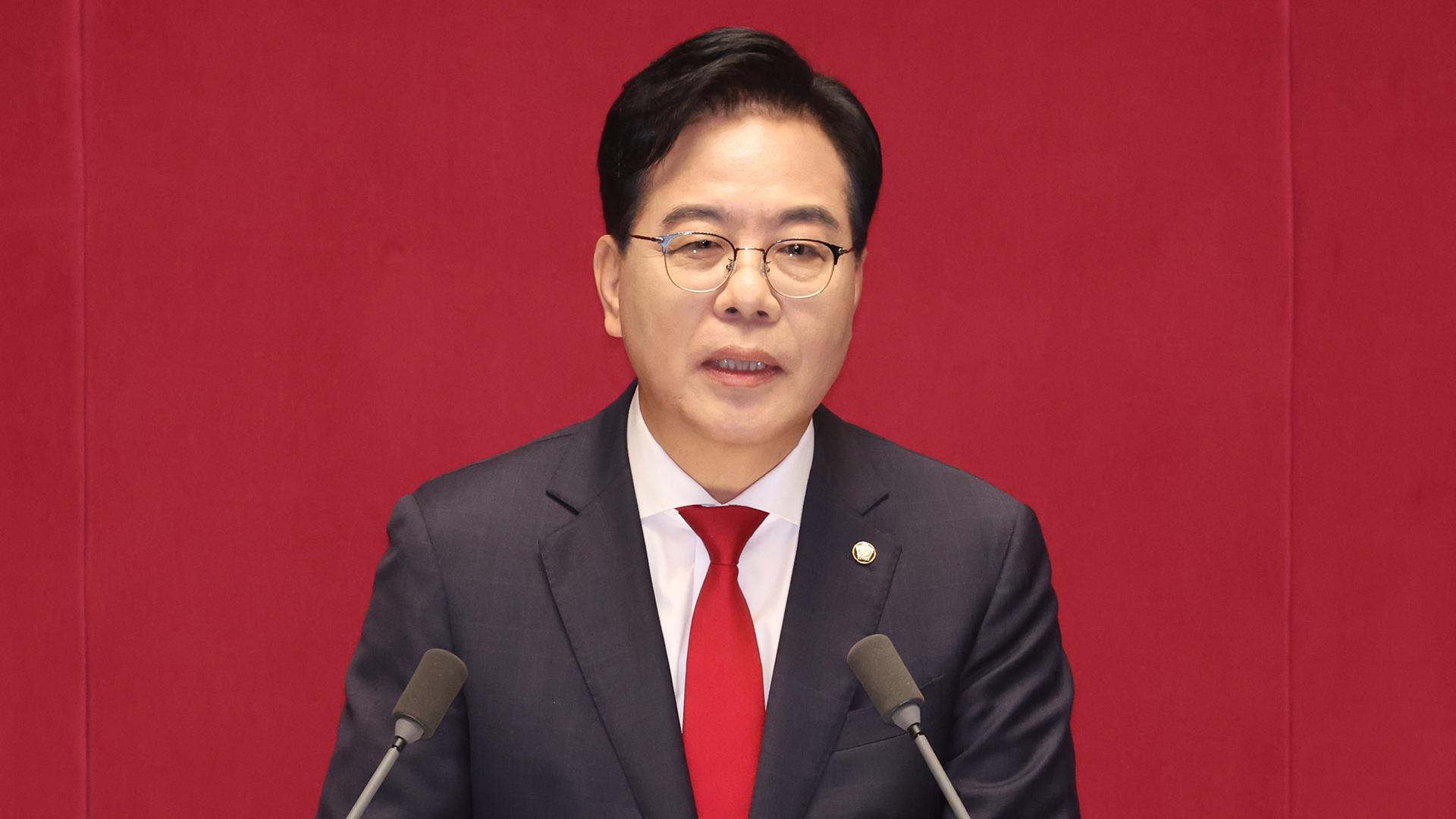 [현장연결] 국민의힘 송언석, 국회 교섭단체 대표연설 "어리석은 군주가 세상을 어지럽게 만들어"