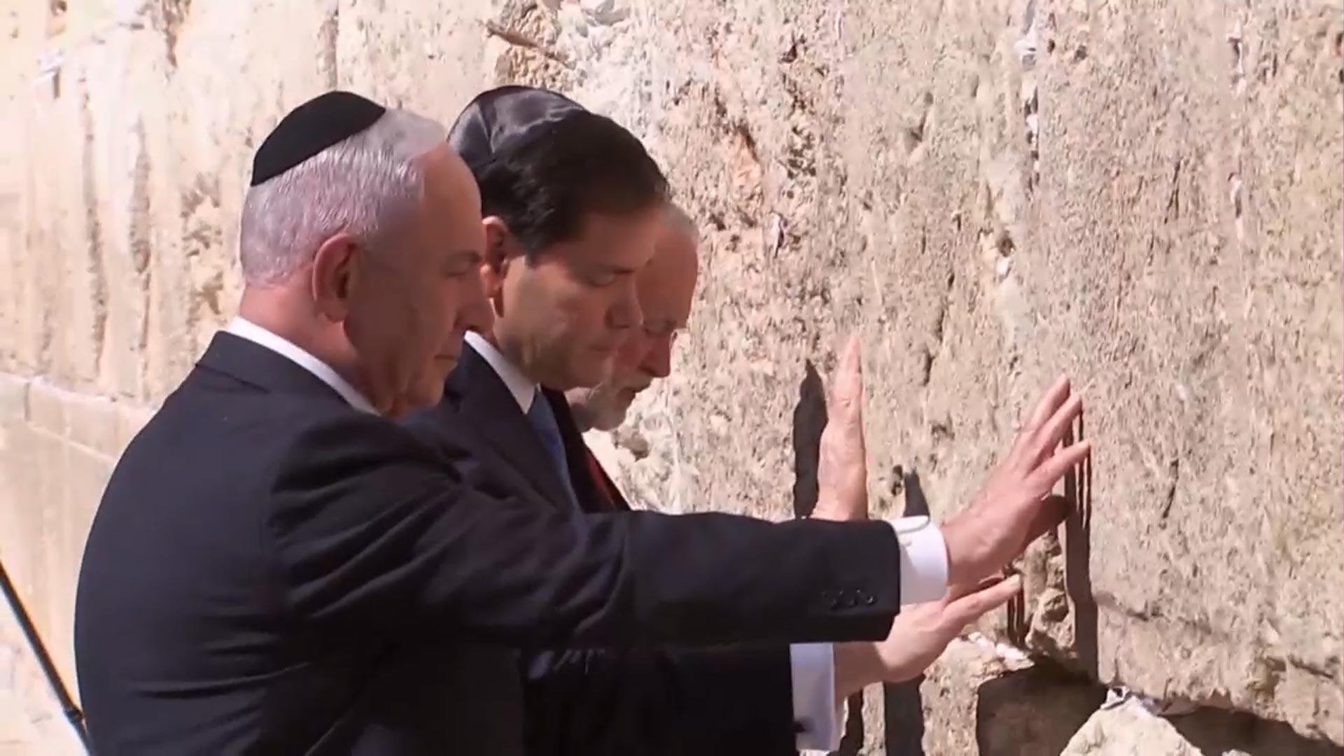 '통곡의 벽' 찾은 美국무…카타르, 이스라엘 재차 규탄