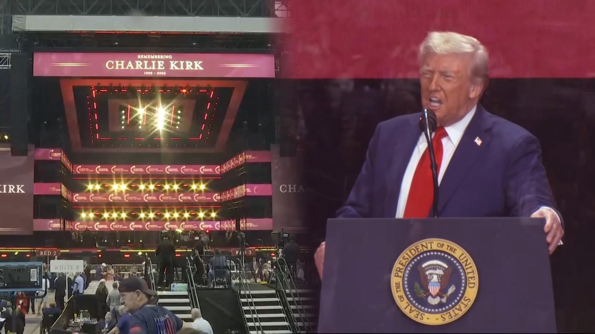 美 찰리 커크 추모식…온라인카지노사이트 "가장 밝은 빛 빼앗겨"