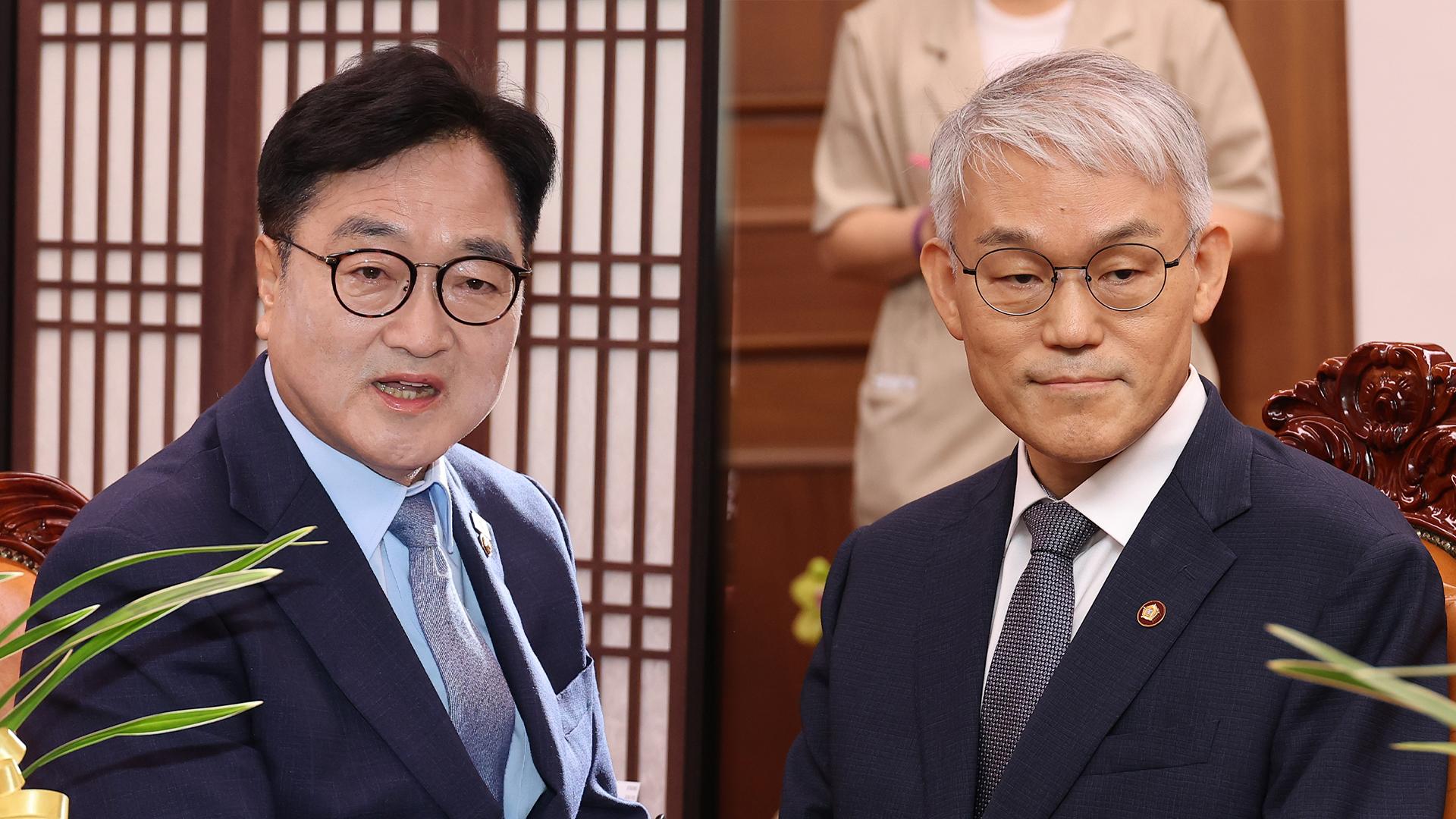 [현장연결] <em class='find'우온라인카지노 롤링</em, 법원행정처장 접견…"법원이 국민 요구 응답할 수 있어야"