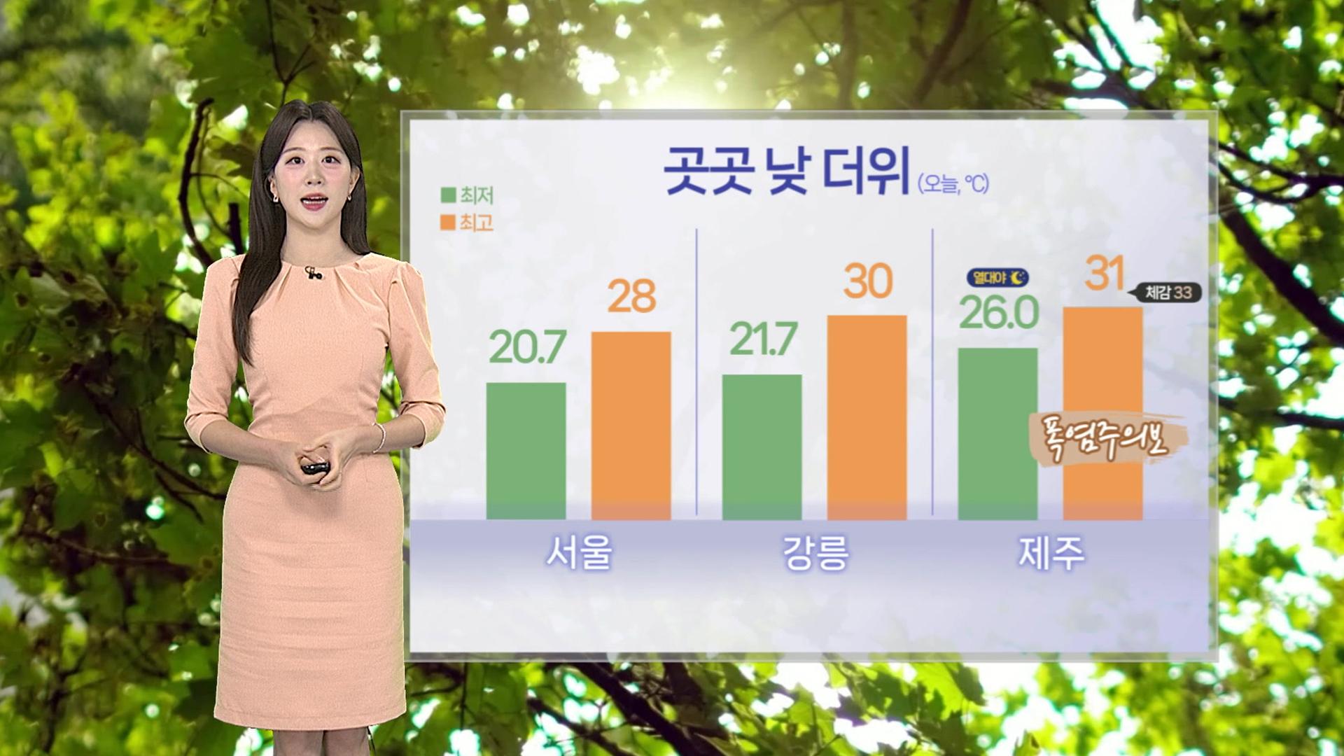 [날씨] 충청 이남 중심 비…주말까지 오락가락 호우