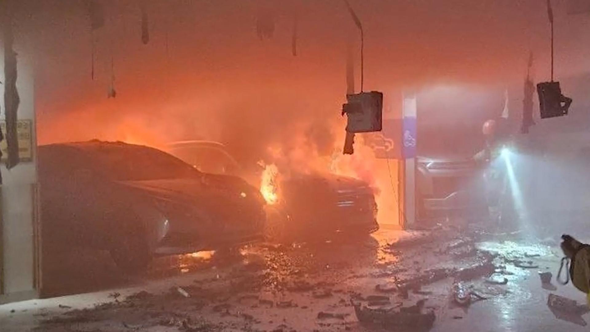 [사건사고] 수원 아파트 지하주차장서 전기차 화재…주민대피 소동