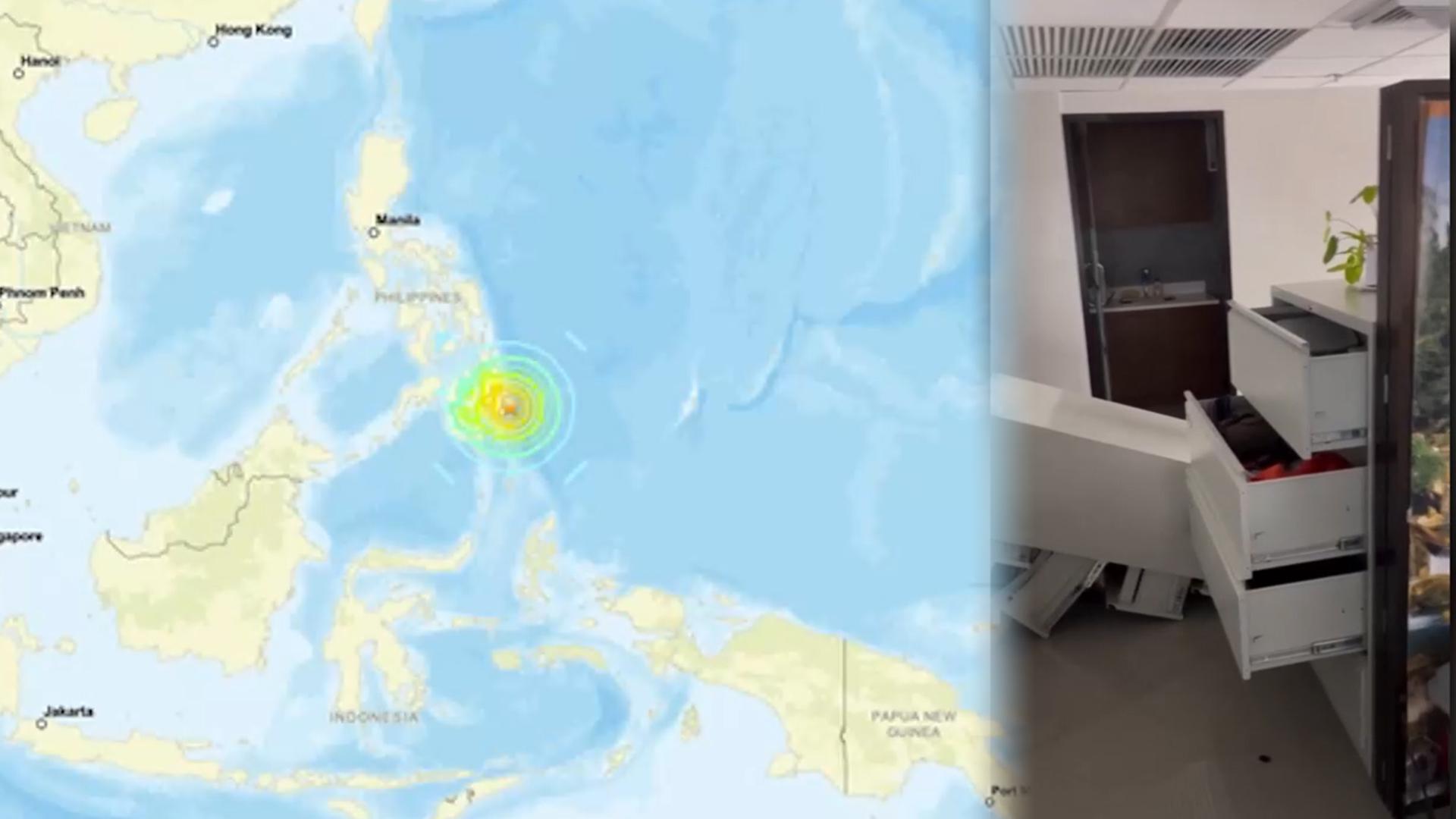 필리핀 민다나오섬 해상서 7.4 강진…2명 사망