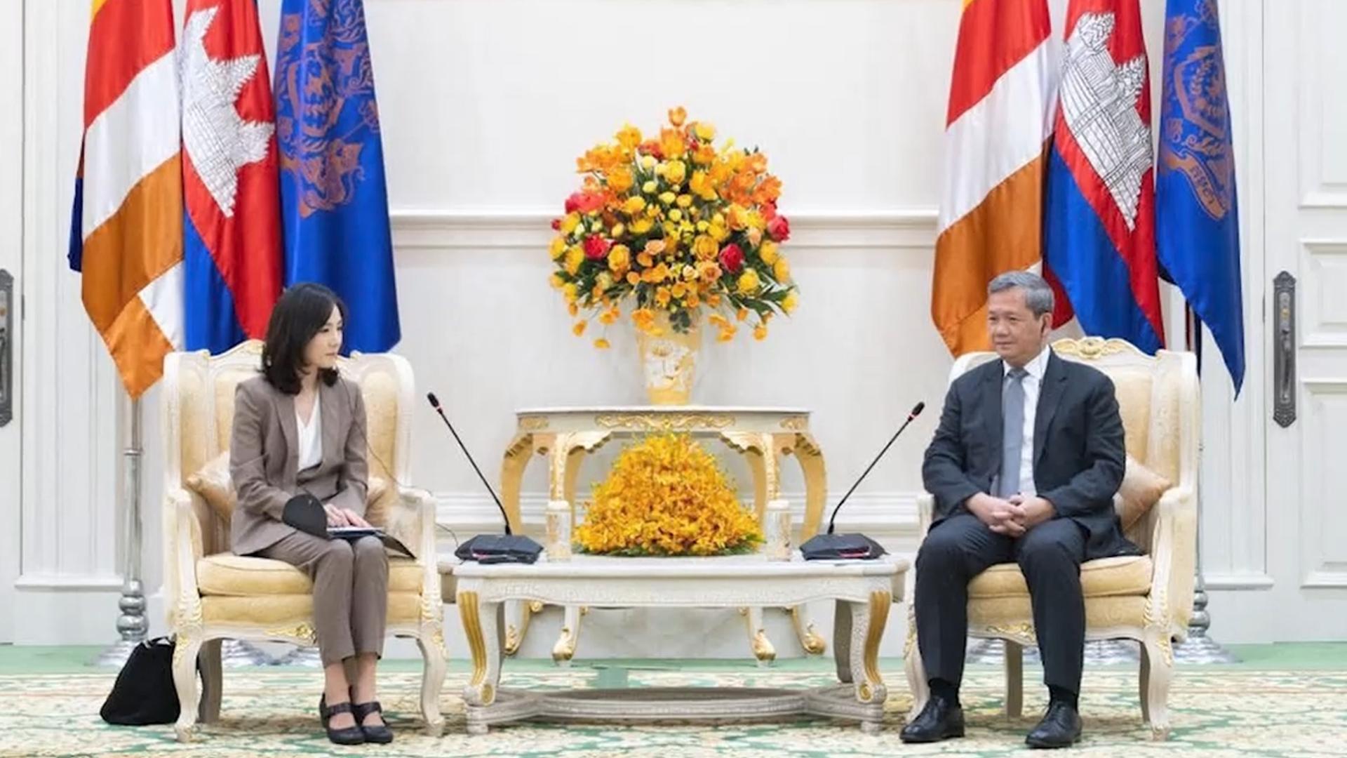 온라인카지노 총판2차관, 캄보디아 총리 예방…현지 스캠 단지도 점검