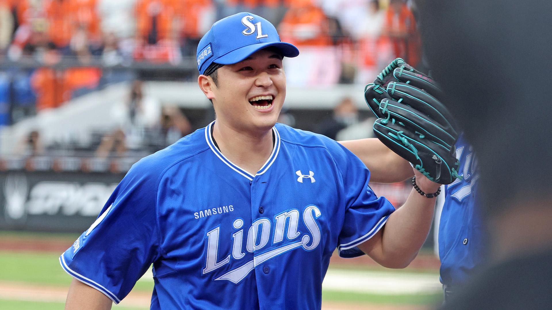 가을야구서 '우뚝' 최원태…삼성, 1패 뒤 반격의 1승