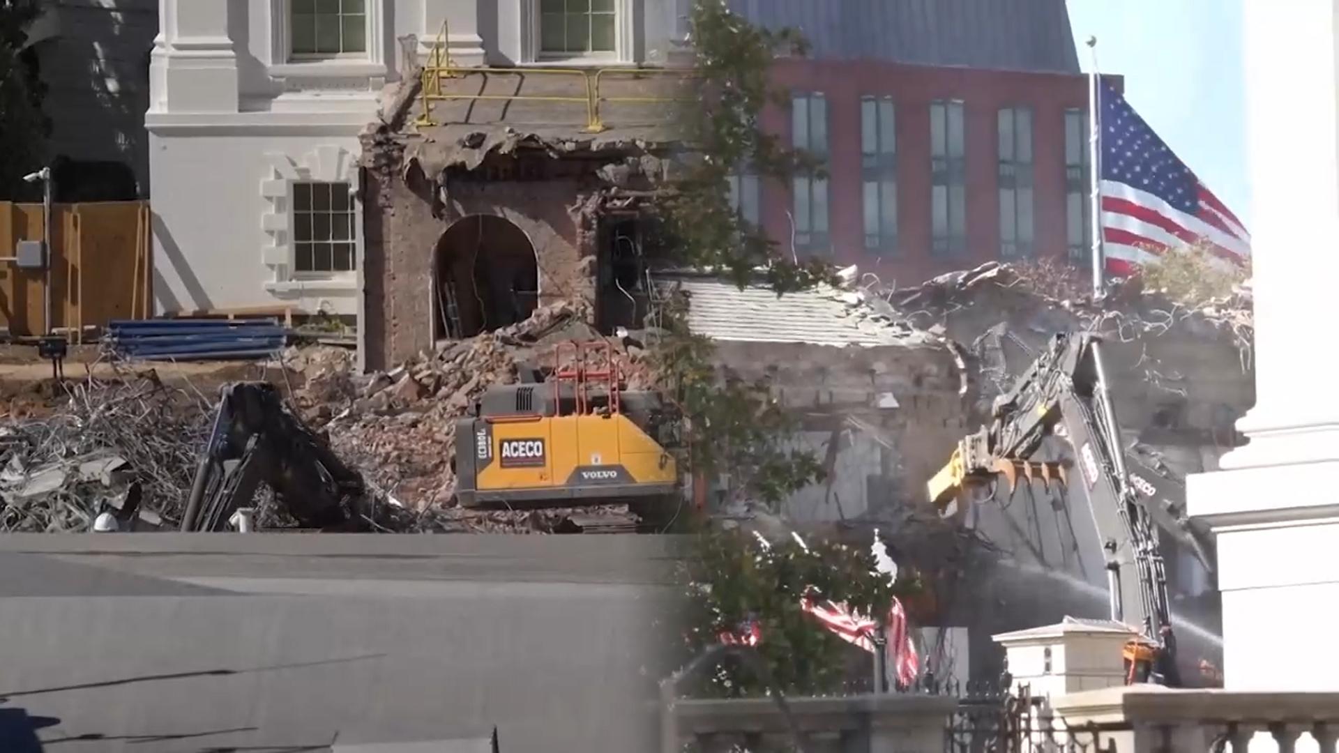 백악관 이스트윙 완전 철거…트럼프 연회장 짓느라