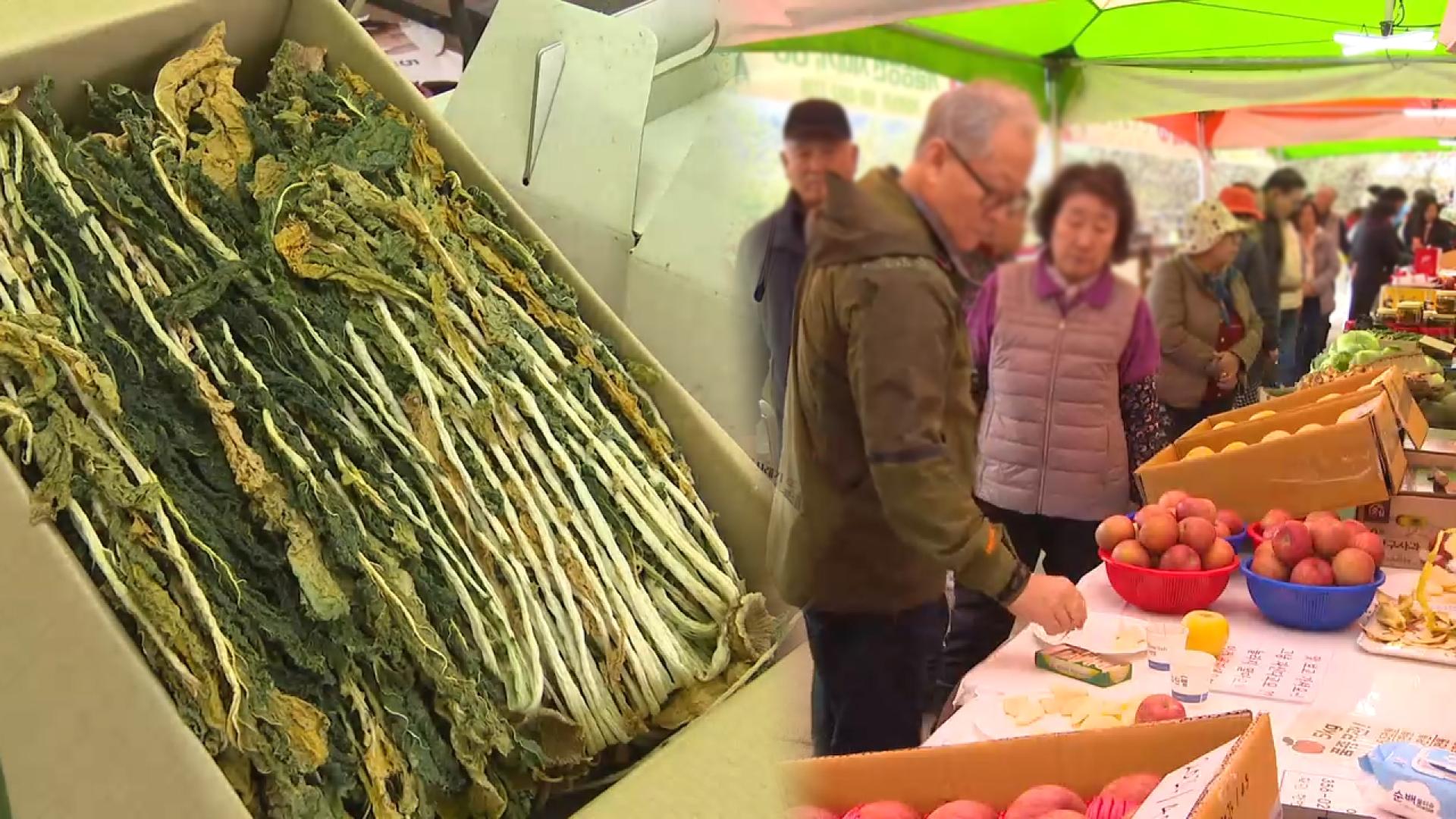 "구수한 향 가득" 양구 시래기 만들기 제철…축제도 개막