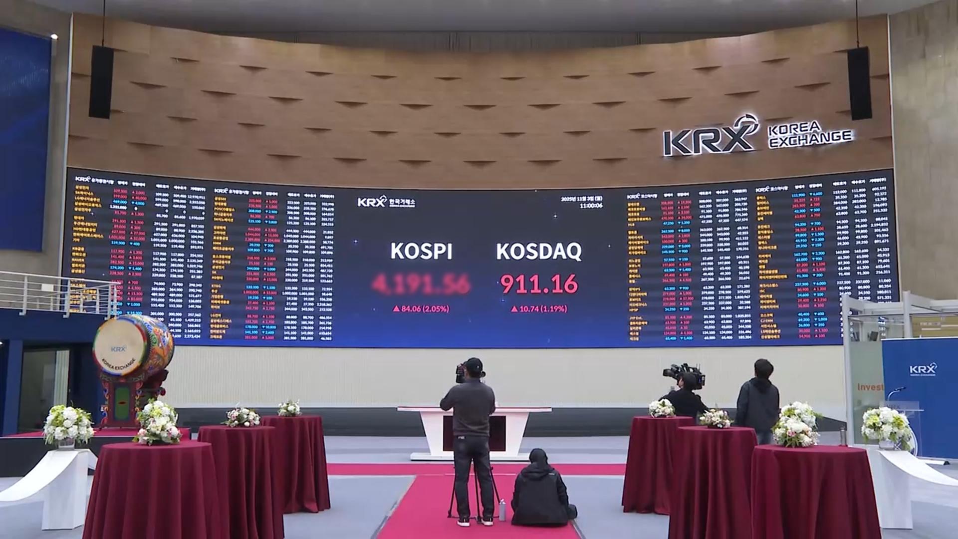 온라인카지노 온카판 4,200선 돌파 최고치 경신…'11만전자' 달성