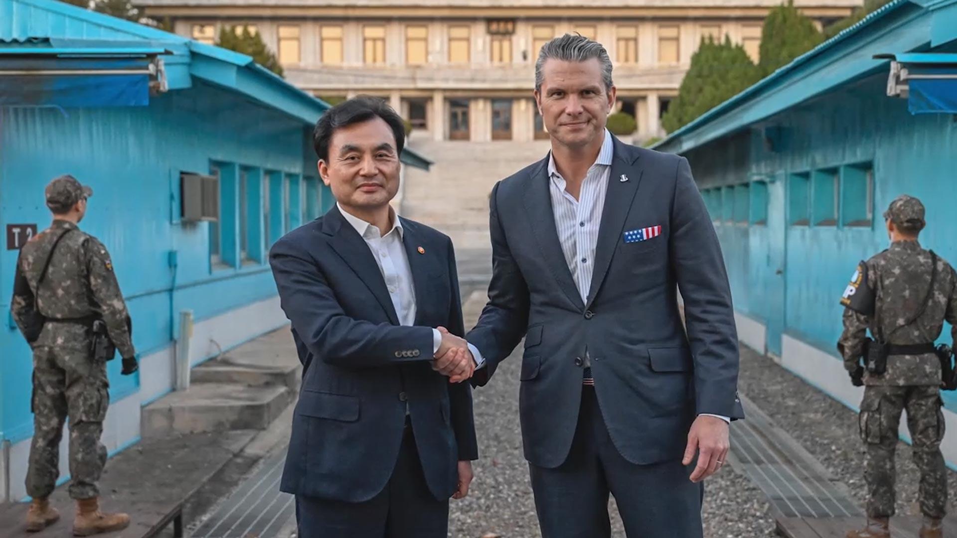 한미 국방해외 온라인카지노 순위, JSA 동반 방문…헤그세스 "연합방위태세 만족"