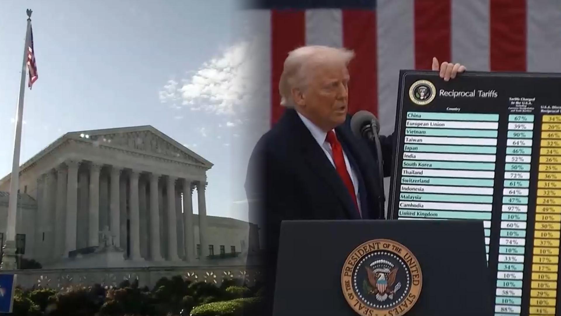 미 대법 '트럼프 상호온라인카지노 합법사이트' 본격 심리…"비상권한 타당성 쟁점"