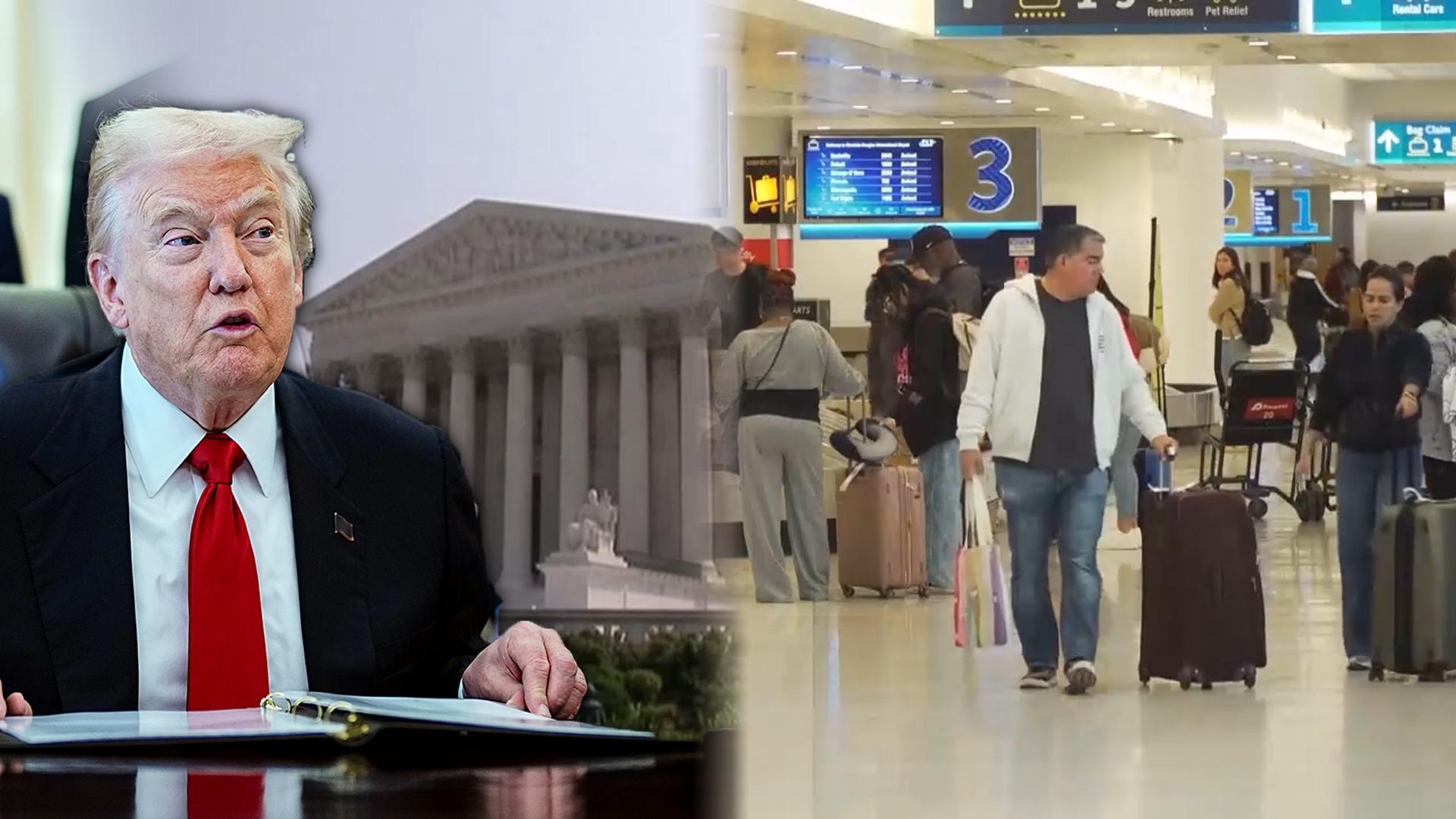 트럼프 "패소시 파괴적 결과"…미, 항공편 10% 감축