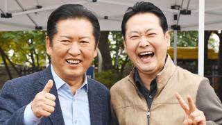 체육대회서 손맞잡은 여야 대표…정국은 계속 먹구름