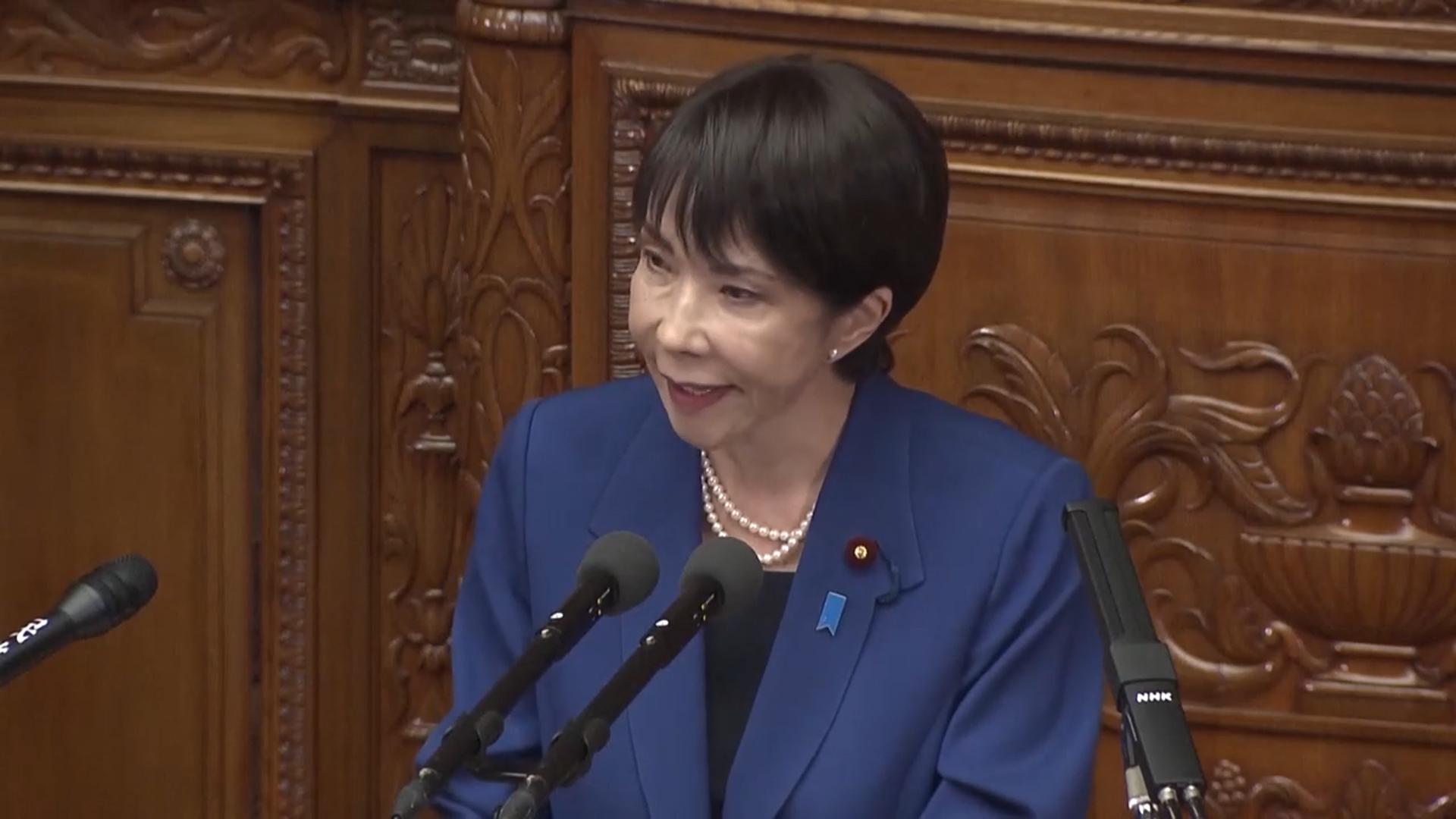 日다카이치 "대만 유사시 집단 자위권 행사 가능"