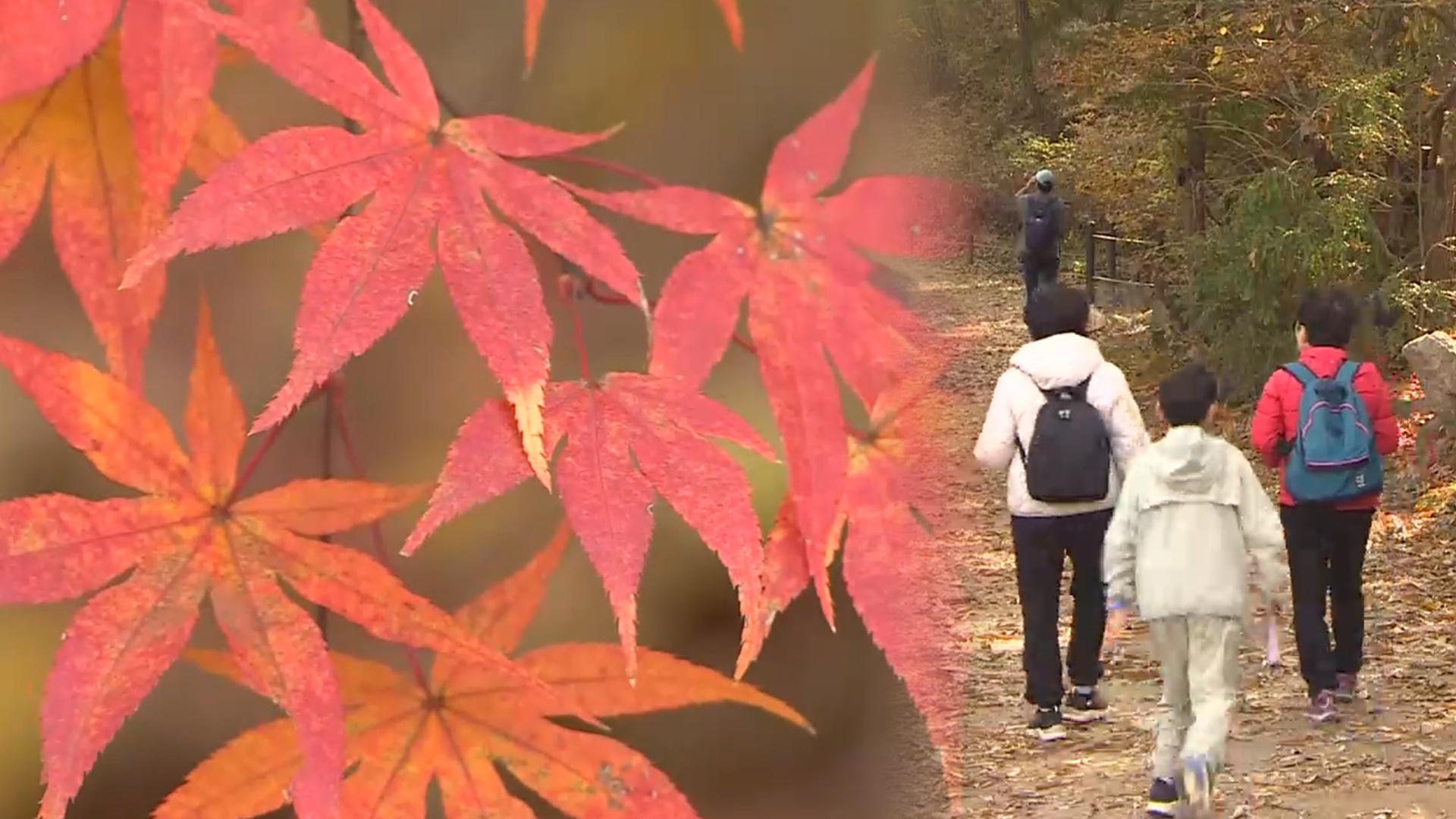 오색 빛깔 해외 온라인카지노 순위 물든 북한산…휴일 나들이객 북적