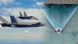 中, 유·무인기 편대비행 첫 공개…"항모 탑재 가능성"