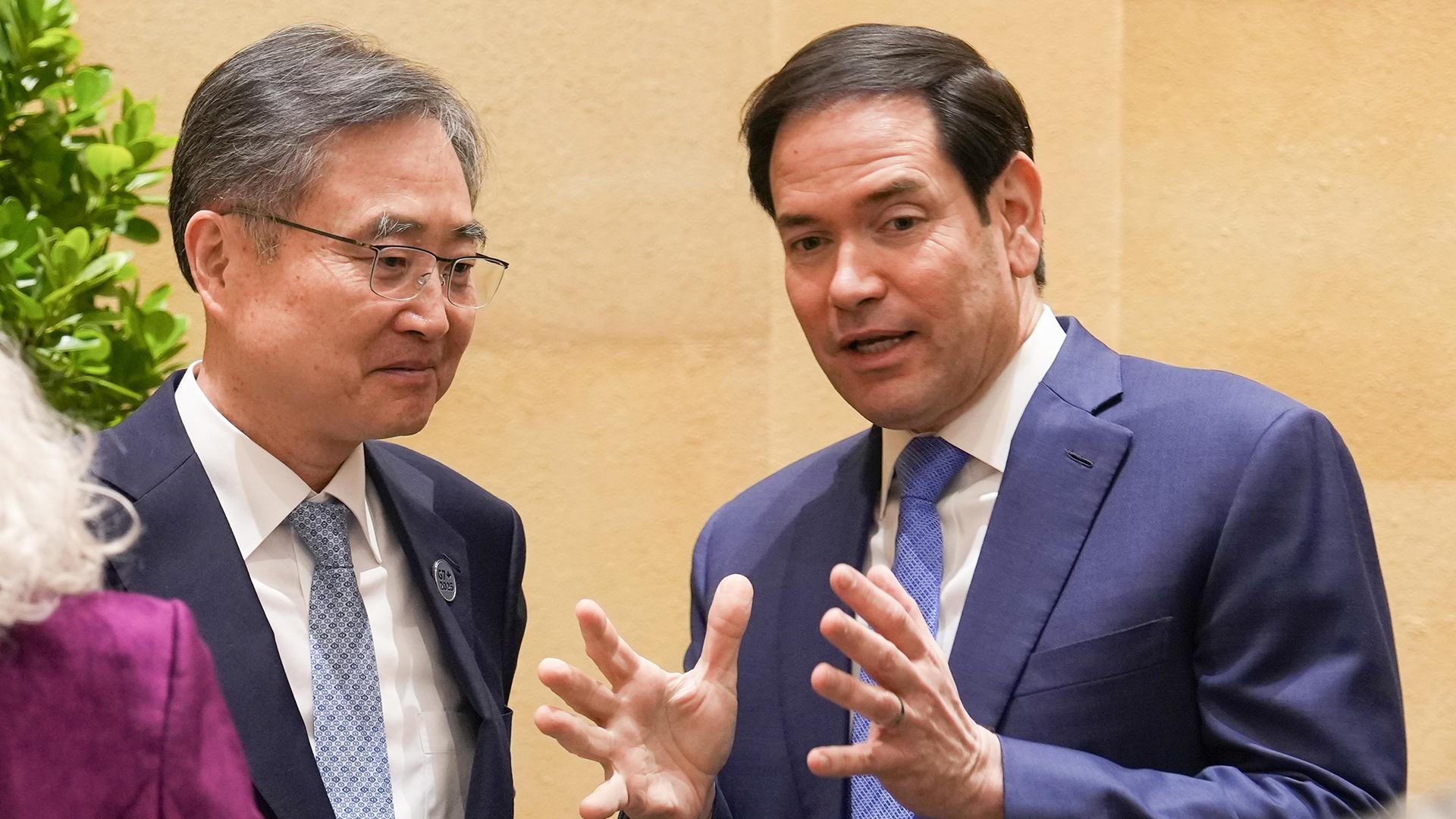 조현, 캐나다 G7서 루비오 만나…팩트시트 논의 했을 듯