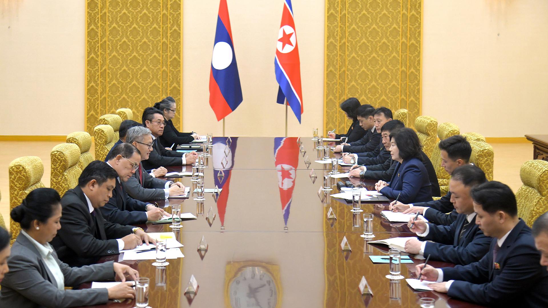 평양서 온라인카지노추천·라오스 외교장관 회담…"국제무대서 지지"