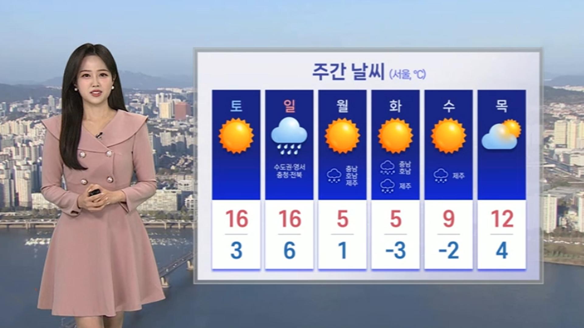 [우리 카지노] 내일도 맑고 포근…휴일 비 내린 뒤 강추위